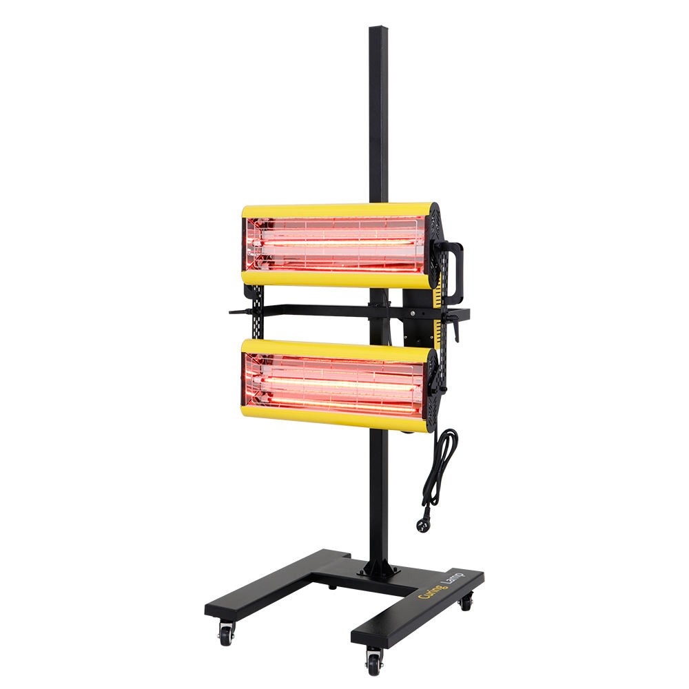 Lampa malowana 2600 W ze stojakiem Lampa na podczerwień do wypiekania farb w kabinach lakierniczych o wysokiej temperaturze 1