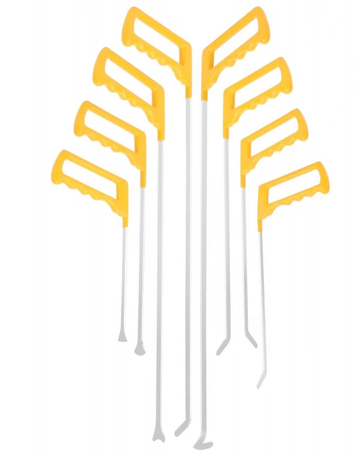 Herramientas para reparación de abolladuras sin pintura: 1 juego de varillas para eliminar abolladuras con herramientas para reparación de abolladuras por granizo. 1