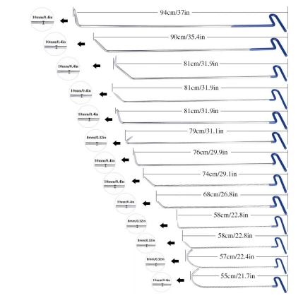 Herramienta profesional para la eliminación de abolladuras menores causadas por el granizo. 1