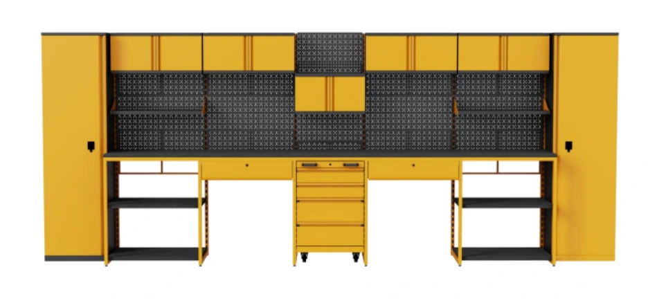 صندوق أدوات دوار، منظم صندوق أدوات بخمسة أدراج مع عجلات قابلة للقفل 1
