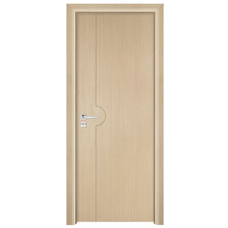 Runcheng Woodworking PP007  Interior veneer composited modern design wooden door Solid  Wood  Composite Door image2