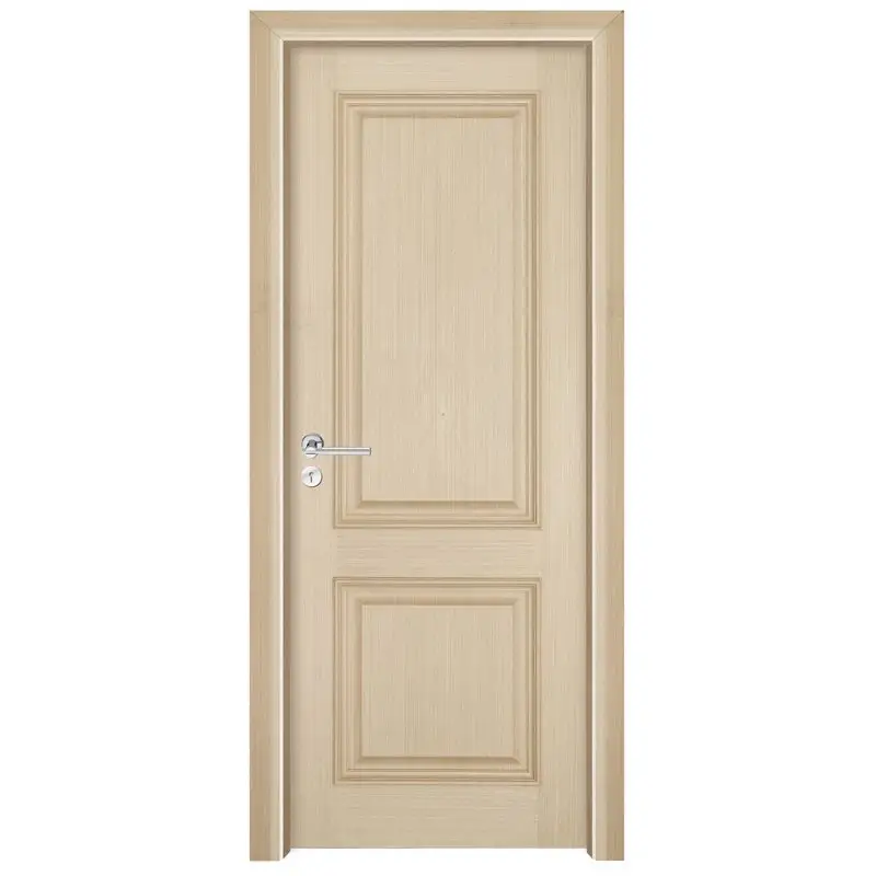 Runcheng Woodworking GK001  Interior veneer composited modern design wooden door Solid  Wood  Composite Door image3