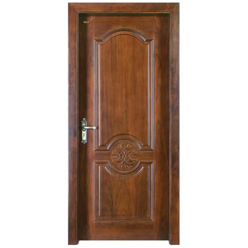 Z005P Interior veneer composited modern design wooden door 1