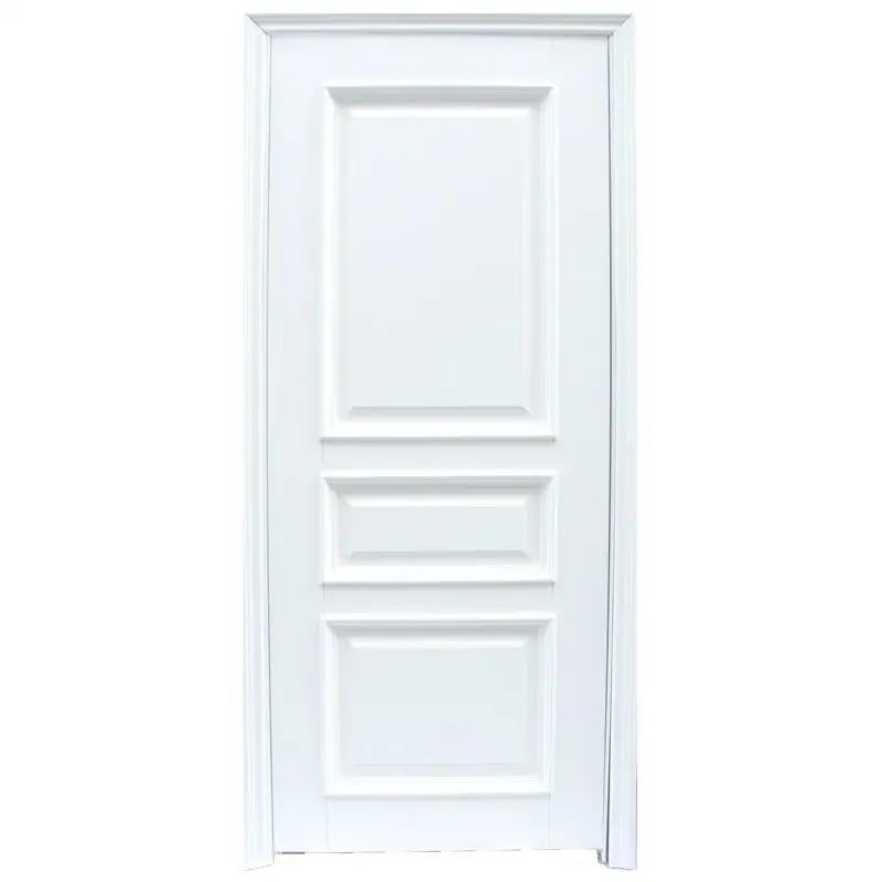 Runcheng Woodworking X044 Interior veneer composited modern design wooden door Solid  Wood  Composite Door image8