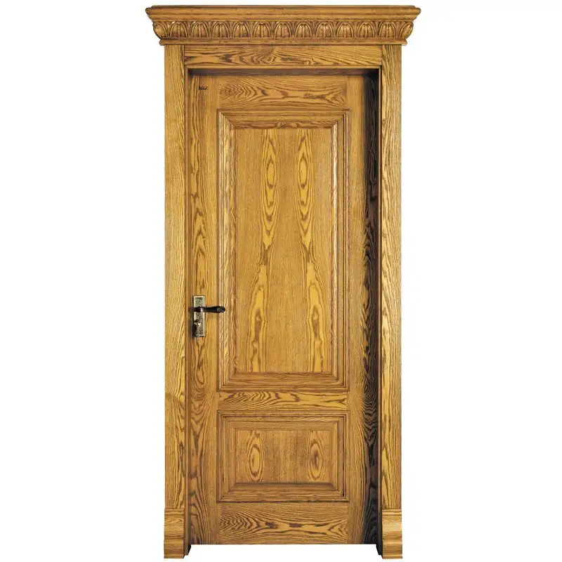 X035 Interior veneer composited modern design wooden door 1