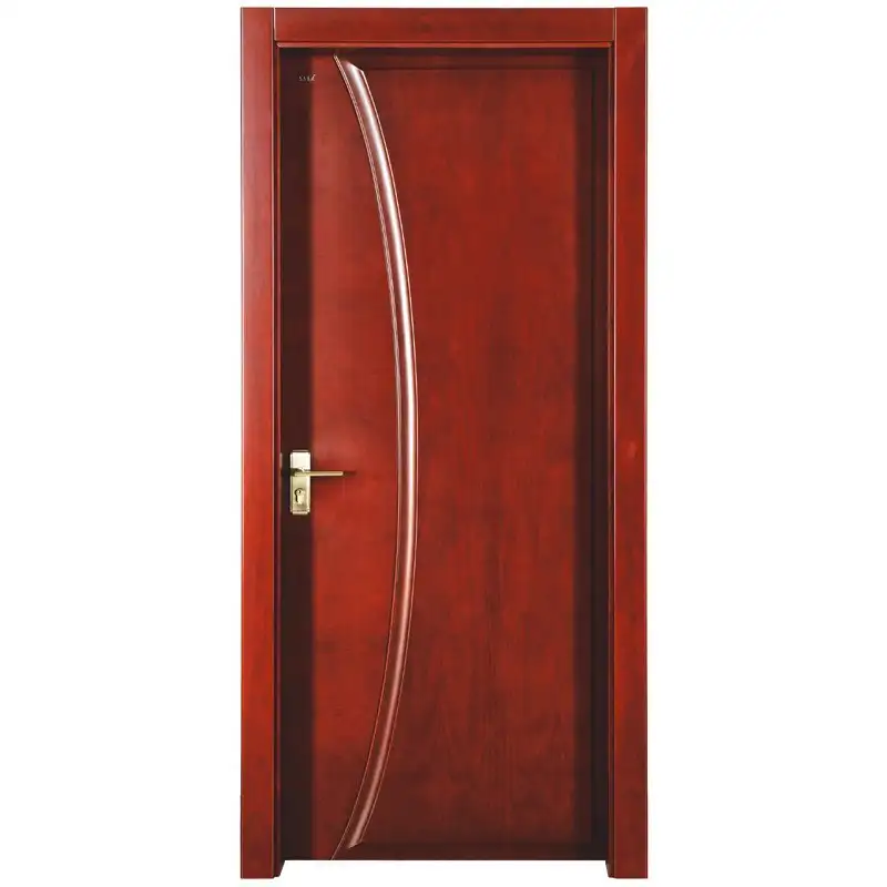 PP022 Interior veneer composited modern design wooden door 1
