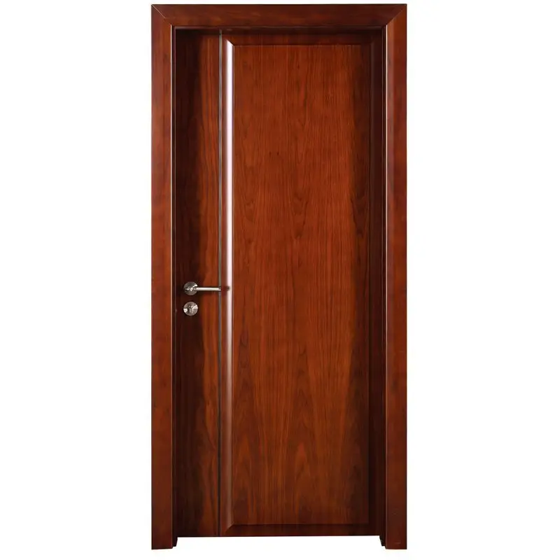 Runcheng Woodworking PP016  Interior veneer composited modern design wooden door Solid  Wood  Composite Door image23