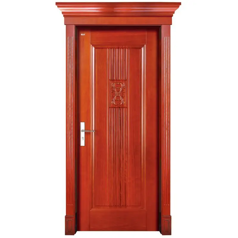 S006 Interior pure solid wooden door 1