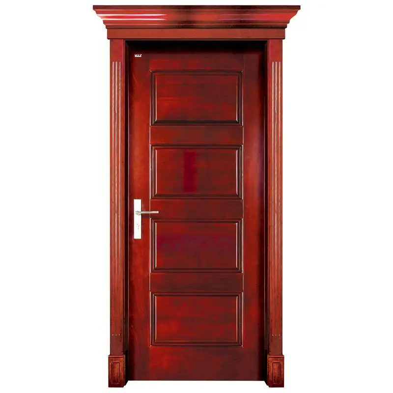 S005 Interior pure solid wooden door 1