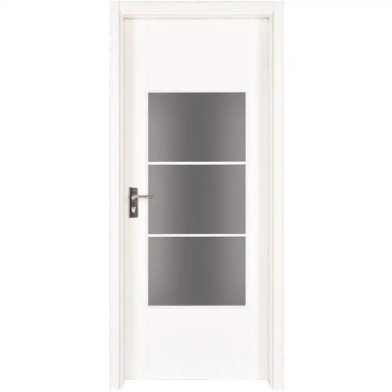 PP003-3  Internal white MDF composited wooden door 1
