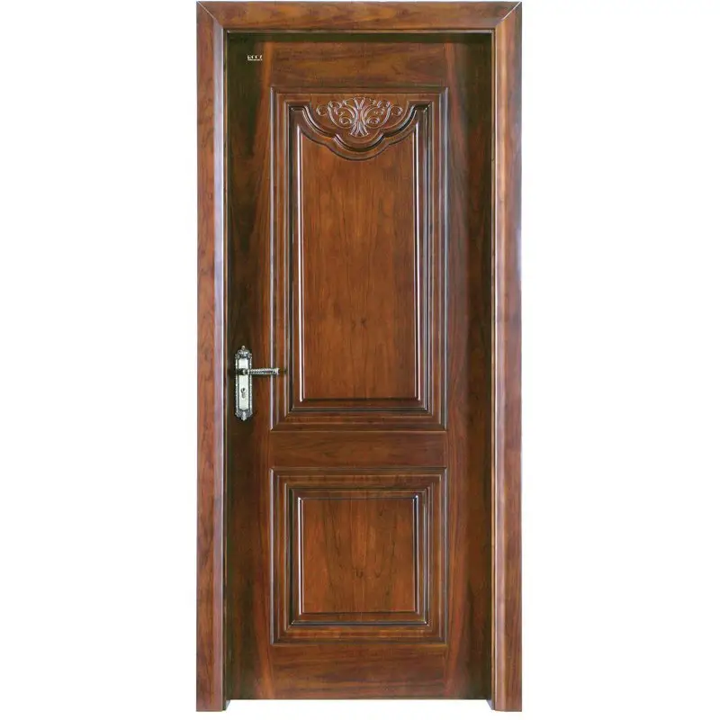 Runcheng Woodworking K002  Interior veneer composited modern design wooden door Solid  Wood  Composite Door image34