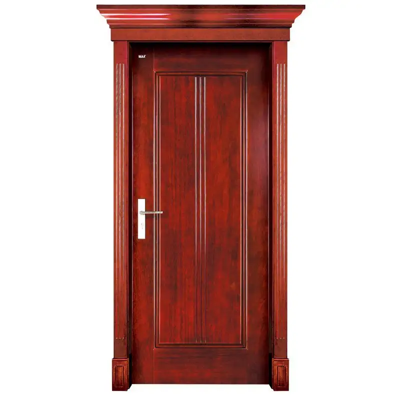 S004 Interior pure solid wooden door 1