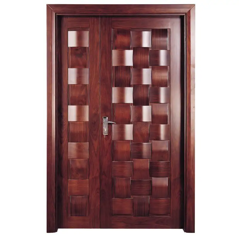 X010-1 Interior veneer composited modern design wooden door 1