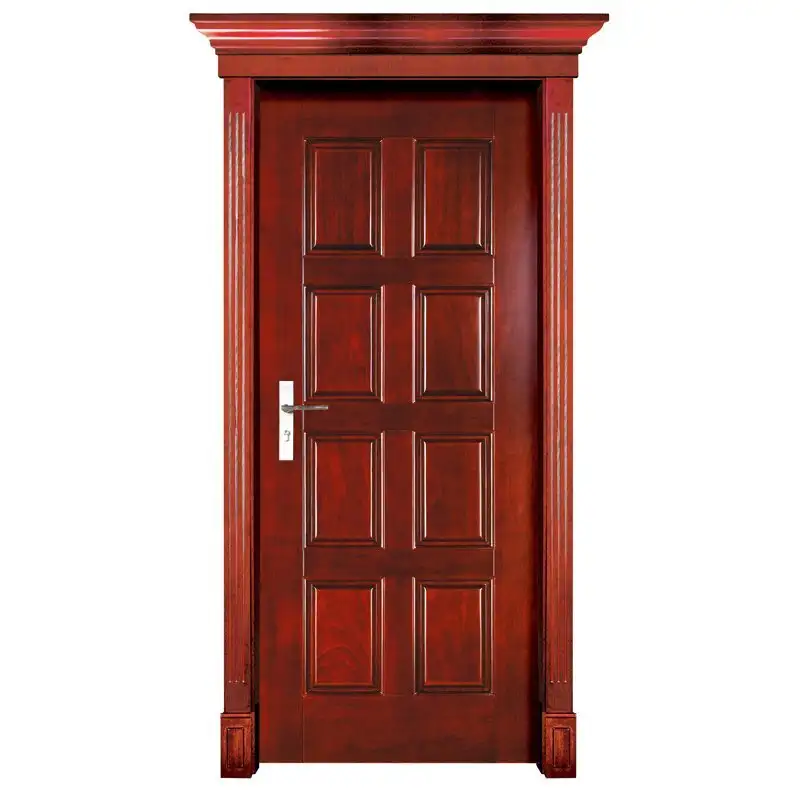 S003 Interior pure solid wooden door 1