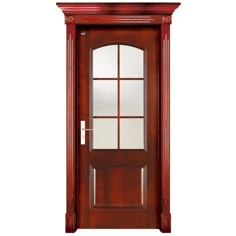 S001-3 Interior pure solid wooden door 1