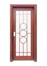 Runcheng Woodworking Glazed Door X013-4 Glazed Door image2