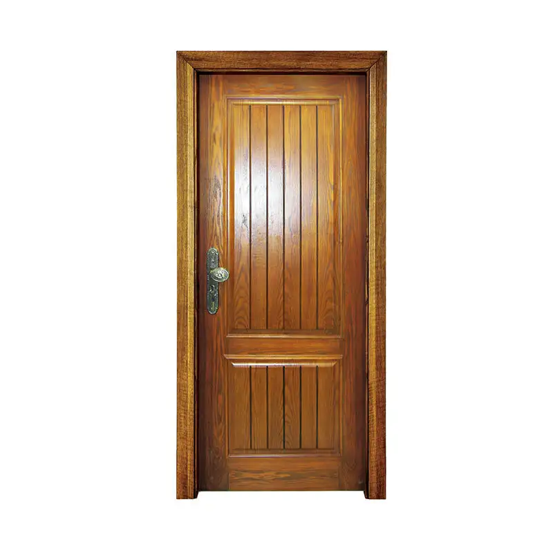 Classic style exterior walnut wood doors PP031 1
