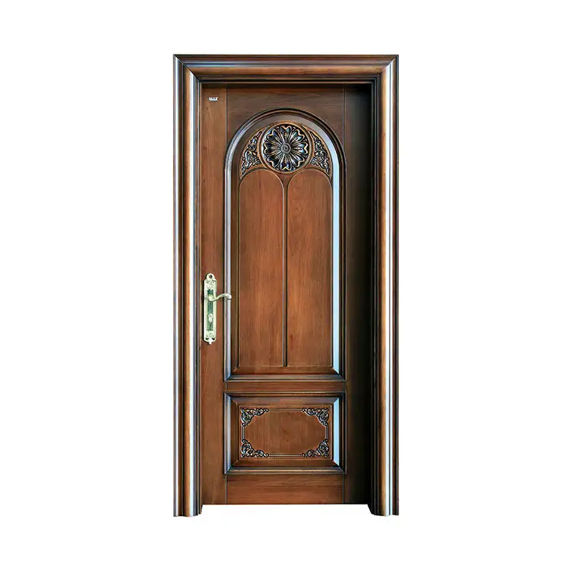 Traditional style sapele wood exterior door S029 1
