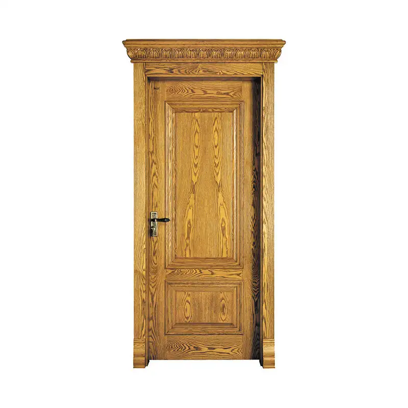 Antiquity design Golden Teak exterior wood door X053 1