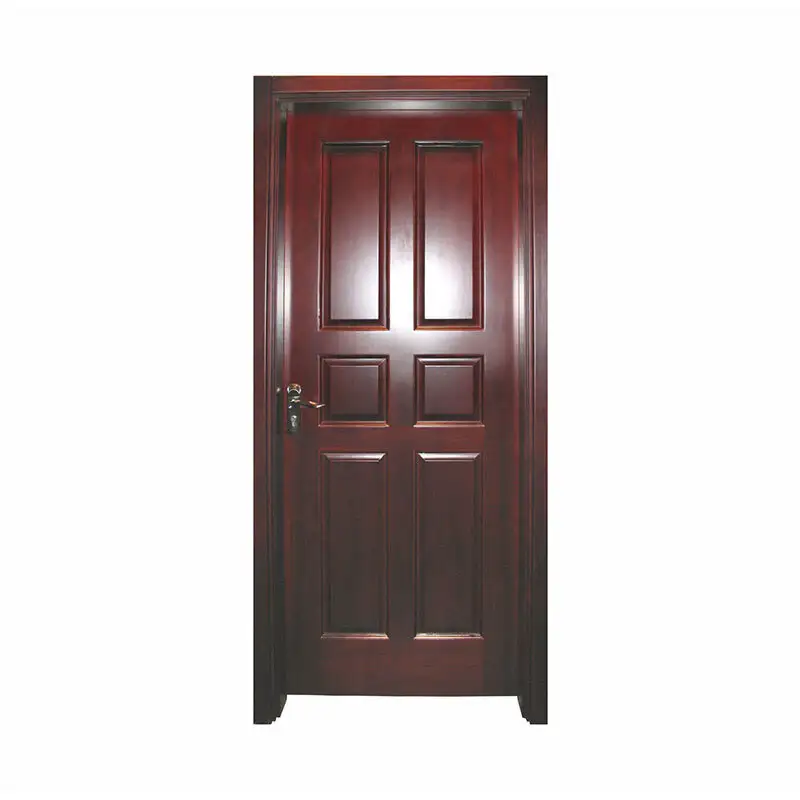 Simple style wood Okoume interior door P005 1