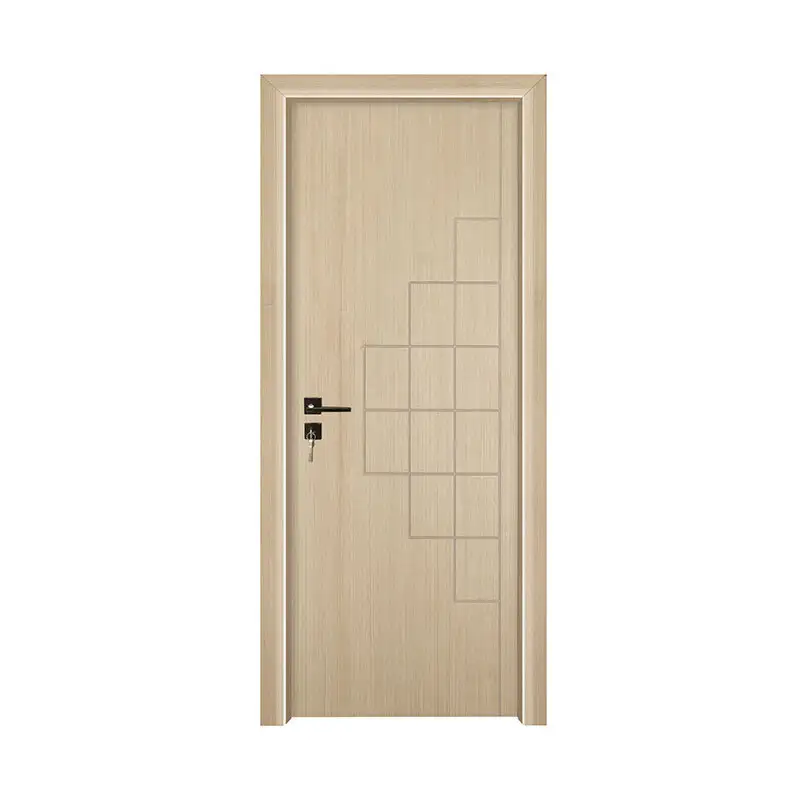 Modern design Silver Pear wooden apartment door PP002 1
