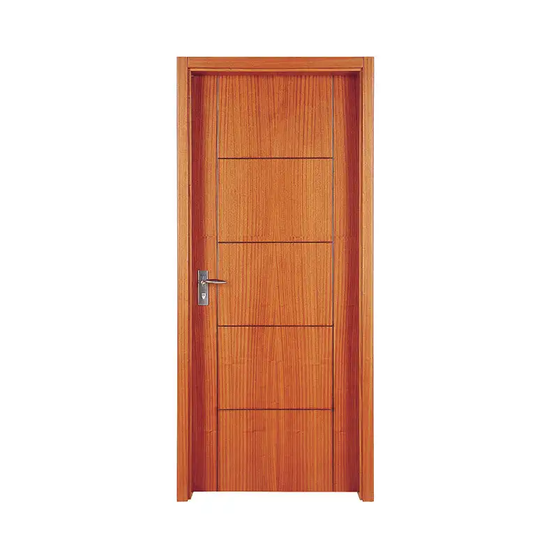 American Walnut modern style wooden interior door PP003 1