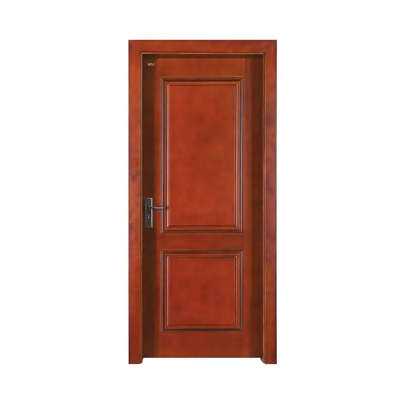 Latest design wood Golden Teak apartment door Z002P 1