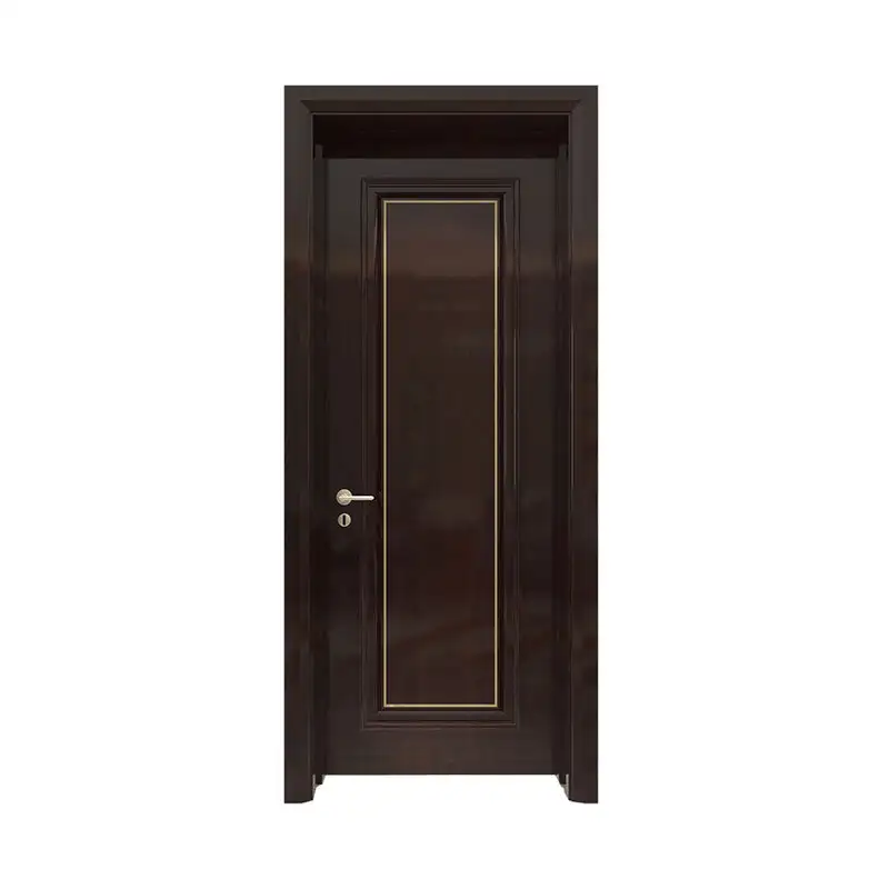 Interior wood simple design Sapele door GK015 1