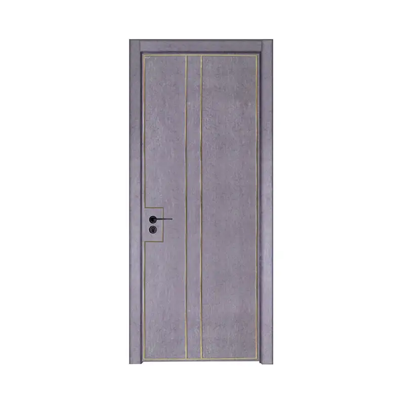 Silver Pear wooden interior simple design door PP045 1
