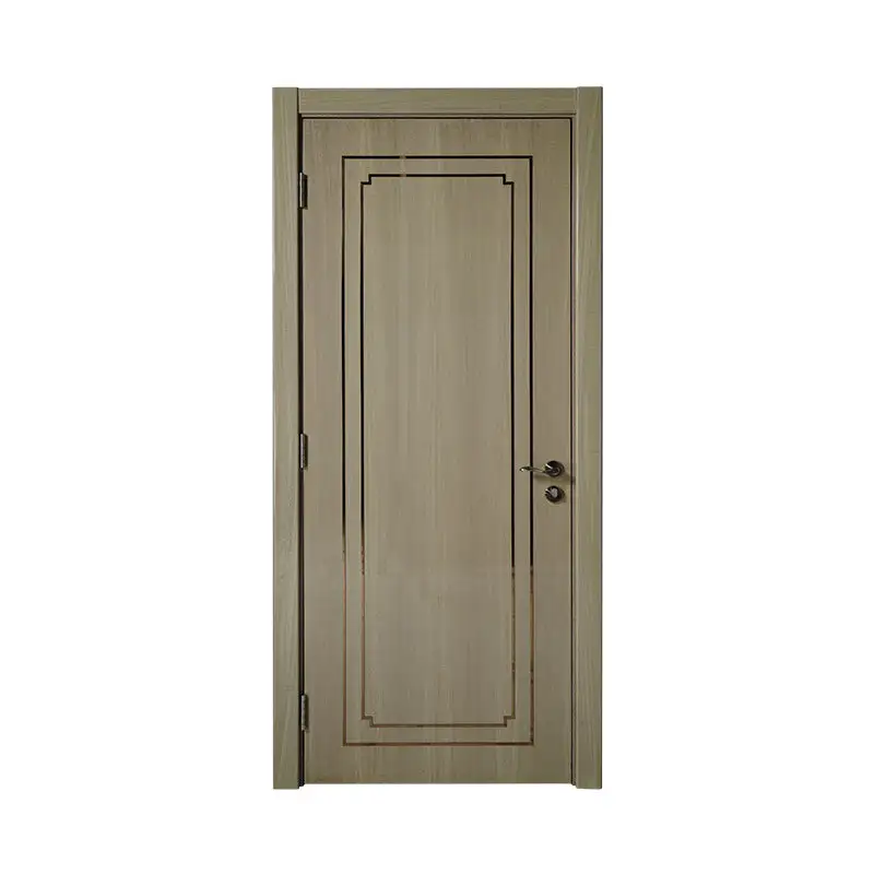 Simple design house Silver Pear wooden door PP050 1