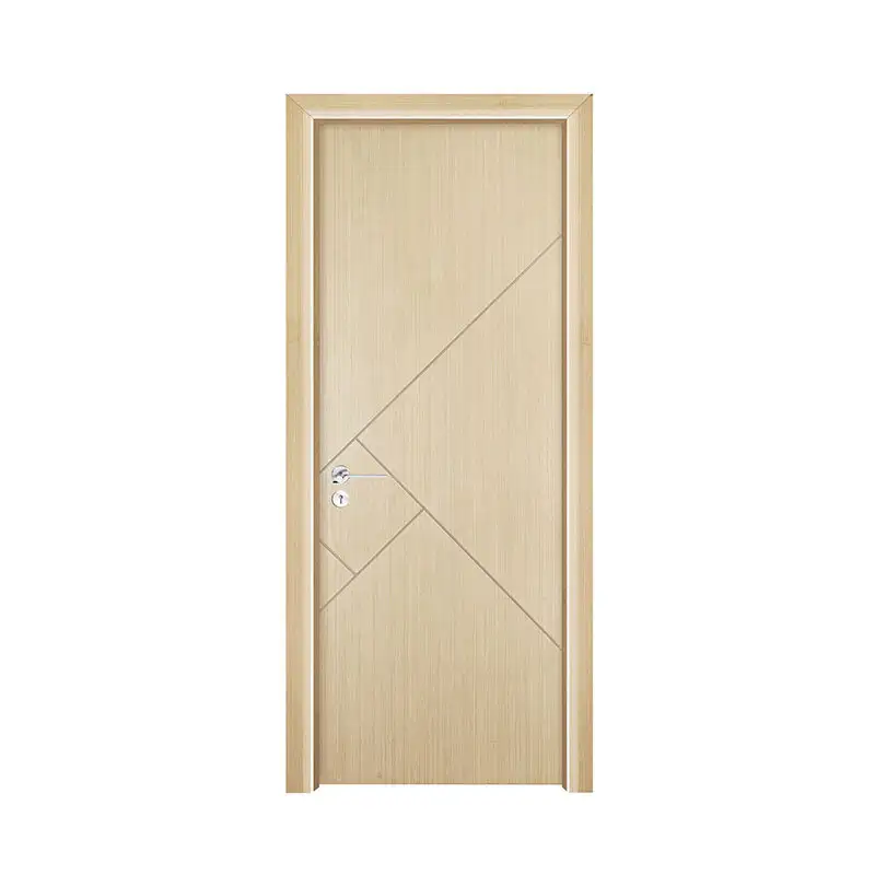 Silver Pear simple design wood hotel door PP028 1