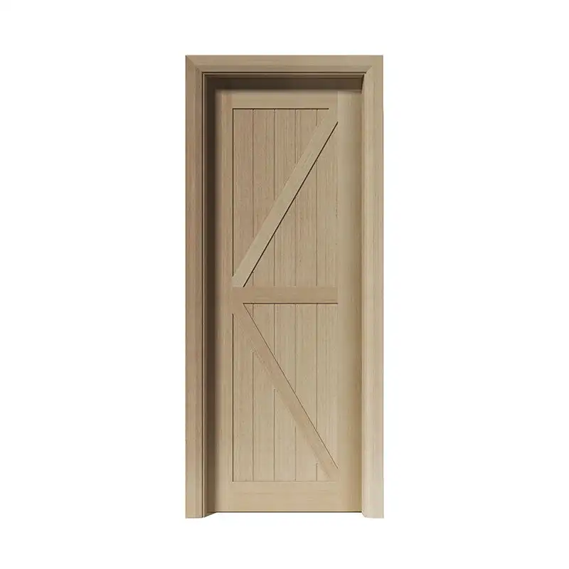 Silver Pear residential wood simple design door PP056 1