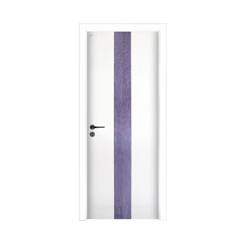 New design Smooth residential wood door PP043 1