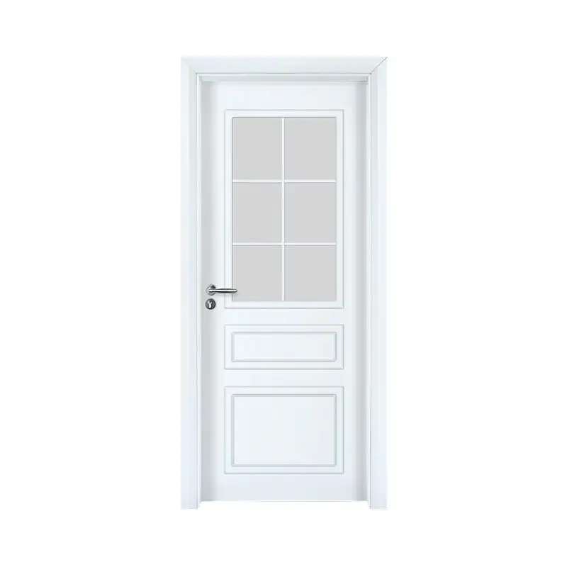 Smooth residential wooden latest design door GK002 1