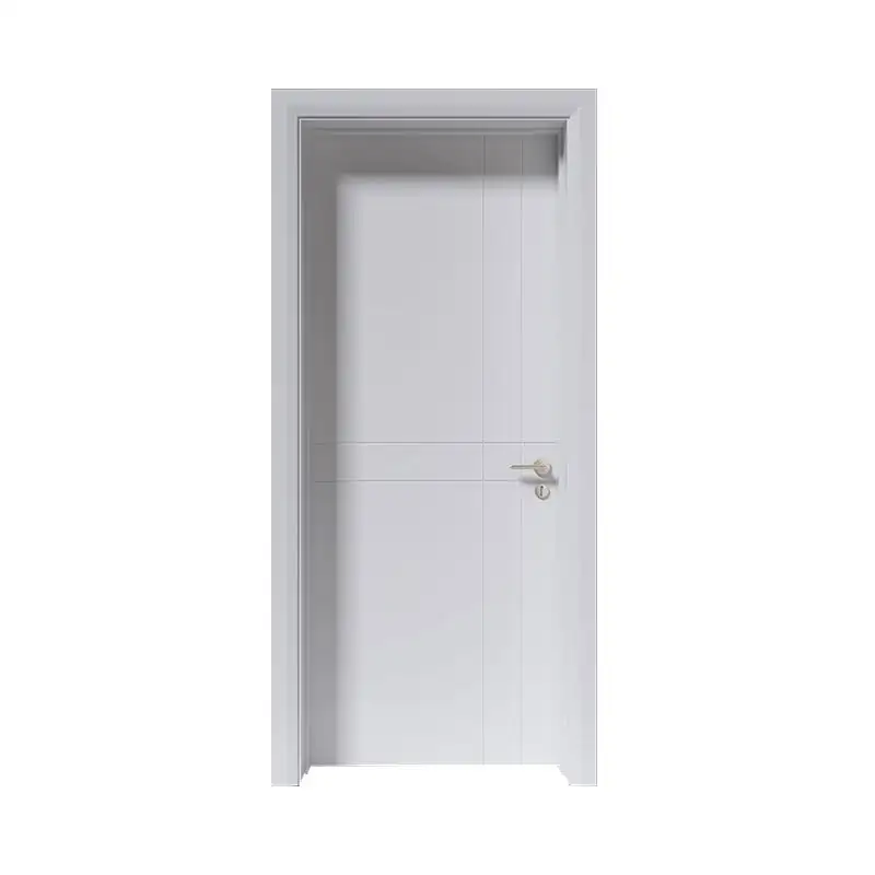 House simple style Smooth wood door PP054 1