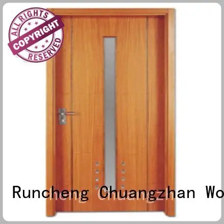 Quality flush mdf interior wooden door Runcheng Woodworking Brand pp0043 wooden flush door 1