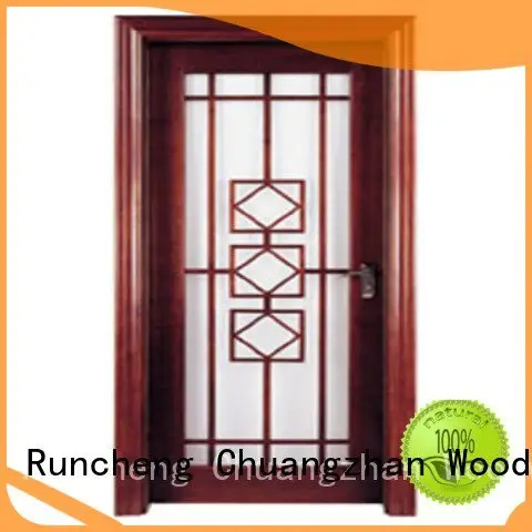 wooden glazed front doors x0303 x0233 x0093 Runcheng Woodworking 1