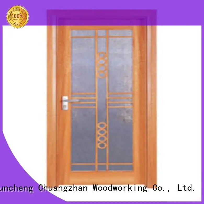 Hot wooden glazed front doors l0083 wooden double glazed doors x0183 Runcheng Woodworking 1