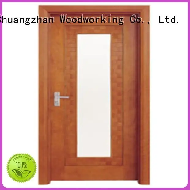 d0073 l0083 Runcheng Woodworking wooden double glazed doors 1