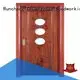 wooden glazed front doors d0074 d0073 OEM wooden double glazed doors Runcheng Woodworking 1