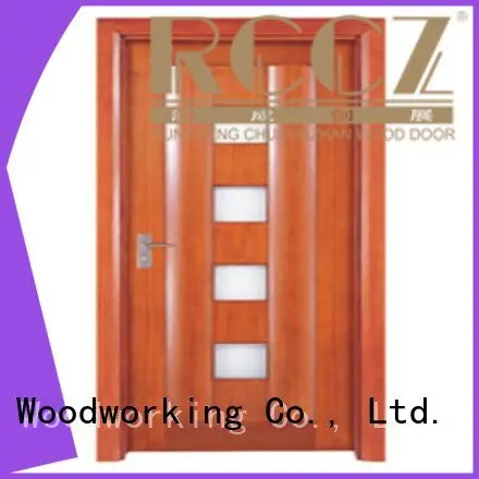 Runcheng Woodworking Brand x0214 wooden glazed front doors x0093 x0114 1
