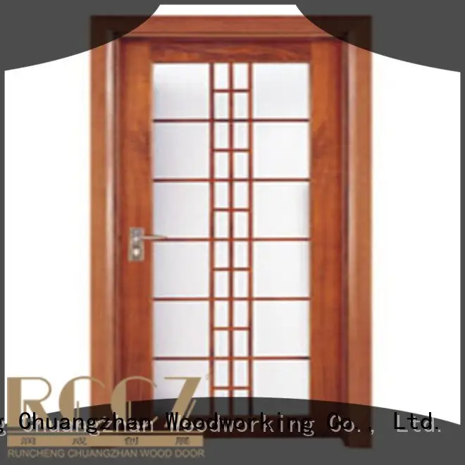 wooden glazed front doors x0214 wooden double glazed doors x0094 Runcheng Woodworking 1