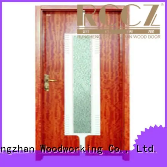 wooden glazed front doors x0104 x0234 Runcheng Woodworking Brand 1