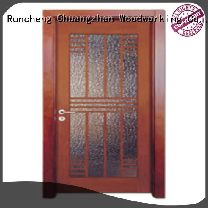 wooden glazed front doors x0183 wooden double glazed doors Runcheng Woodworking 1