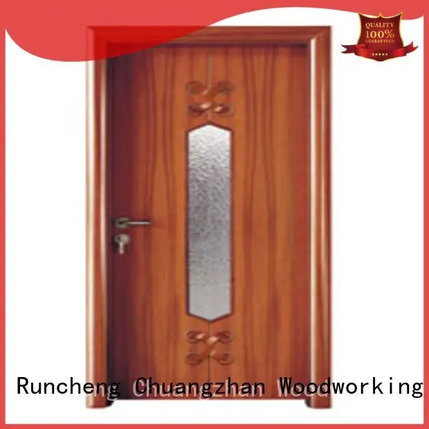 Wholesale x0194 x0134 wooden double glazed doors Runcheng Woodworking Brand 1