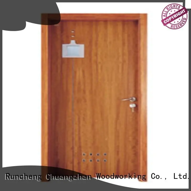 composite interior doors x0092 Runcheng Woodworking Brand solid wood bathroom doors 1