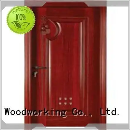Custom wooden bathroom door door bathroom s0112 Runcheng Woodworking 1