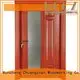 Runcheng Woodworking Brand door wood wooden glazed front doors solid s0073 1