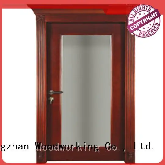 door bathroom Runcheng Woodworking solid wood compound door 1