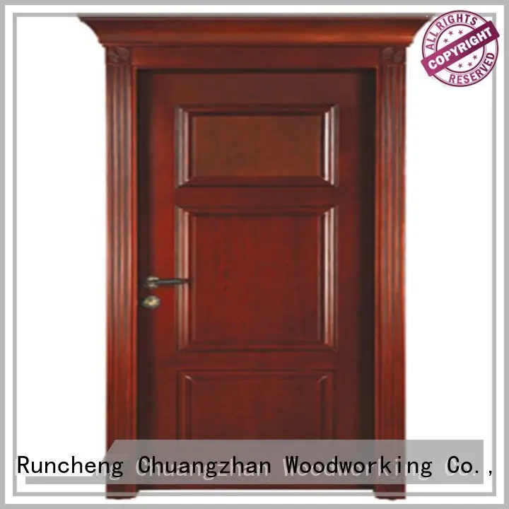 Hot solid wood bedroom composite door classic solid wood compound door kitchen Runcheng Woodworking 1